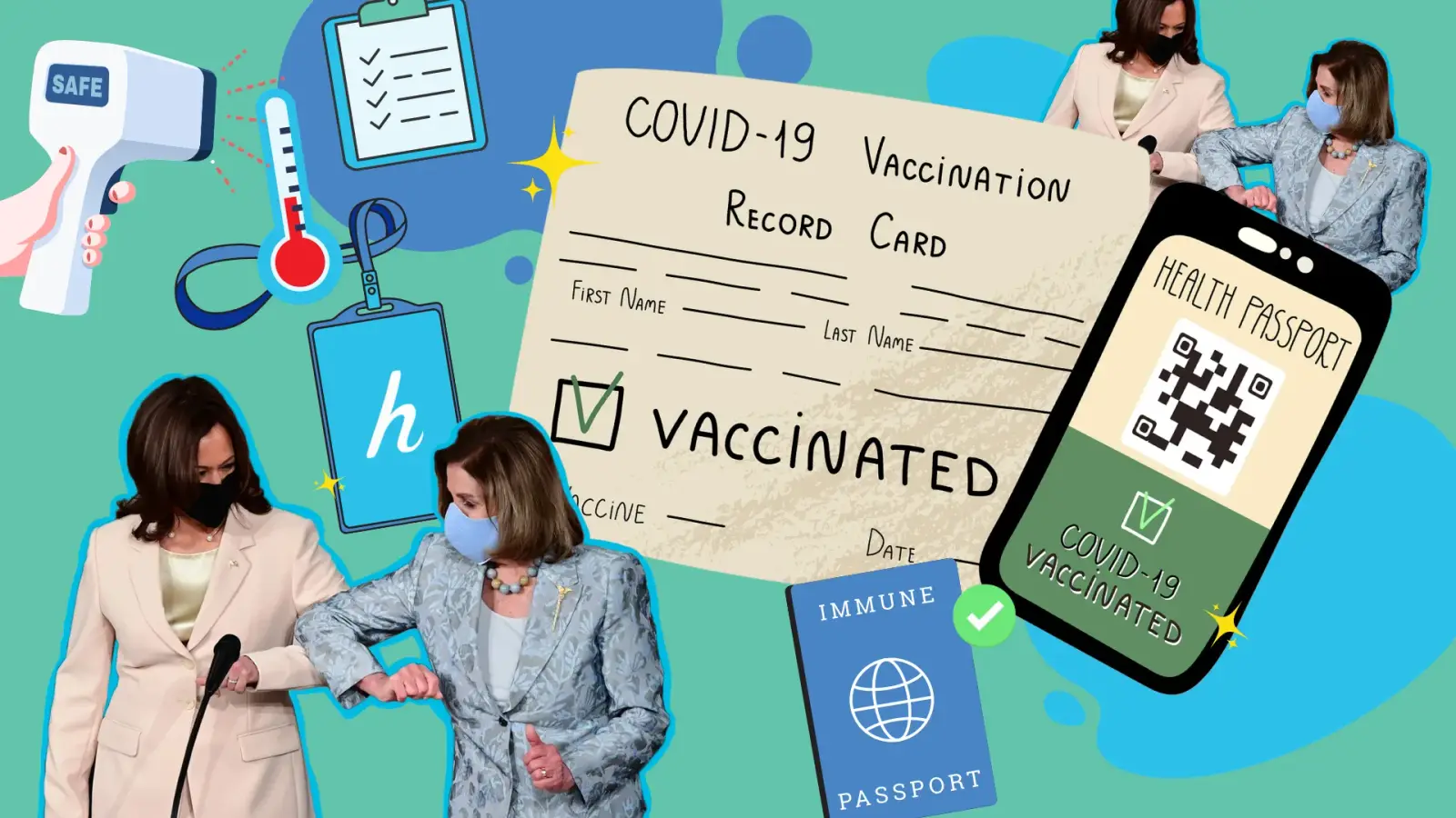 COVID Safe Graphic Collage