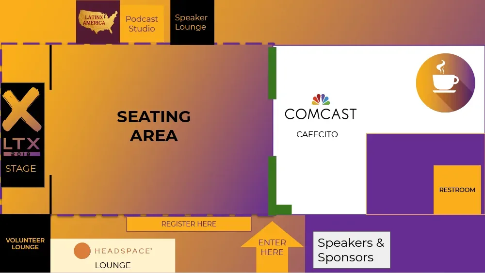 Latinx in Tech Summit 2018 Layout Plan
