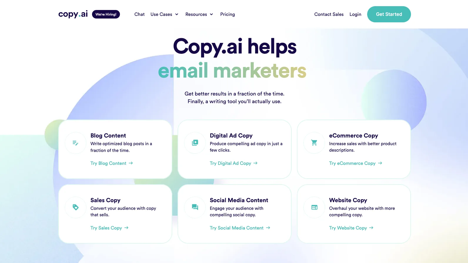happily events creative ai tools copy ai