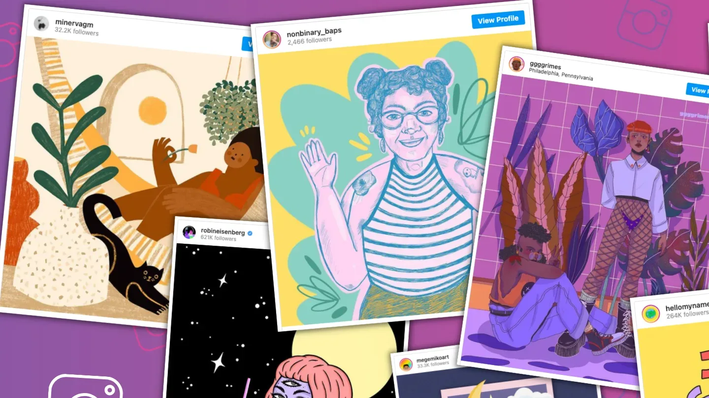 Non-Binary & Female Illustrators To Follow On Instagram 