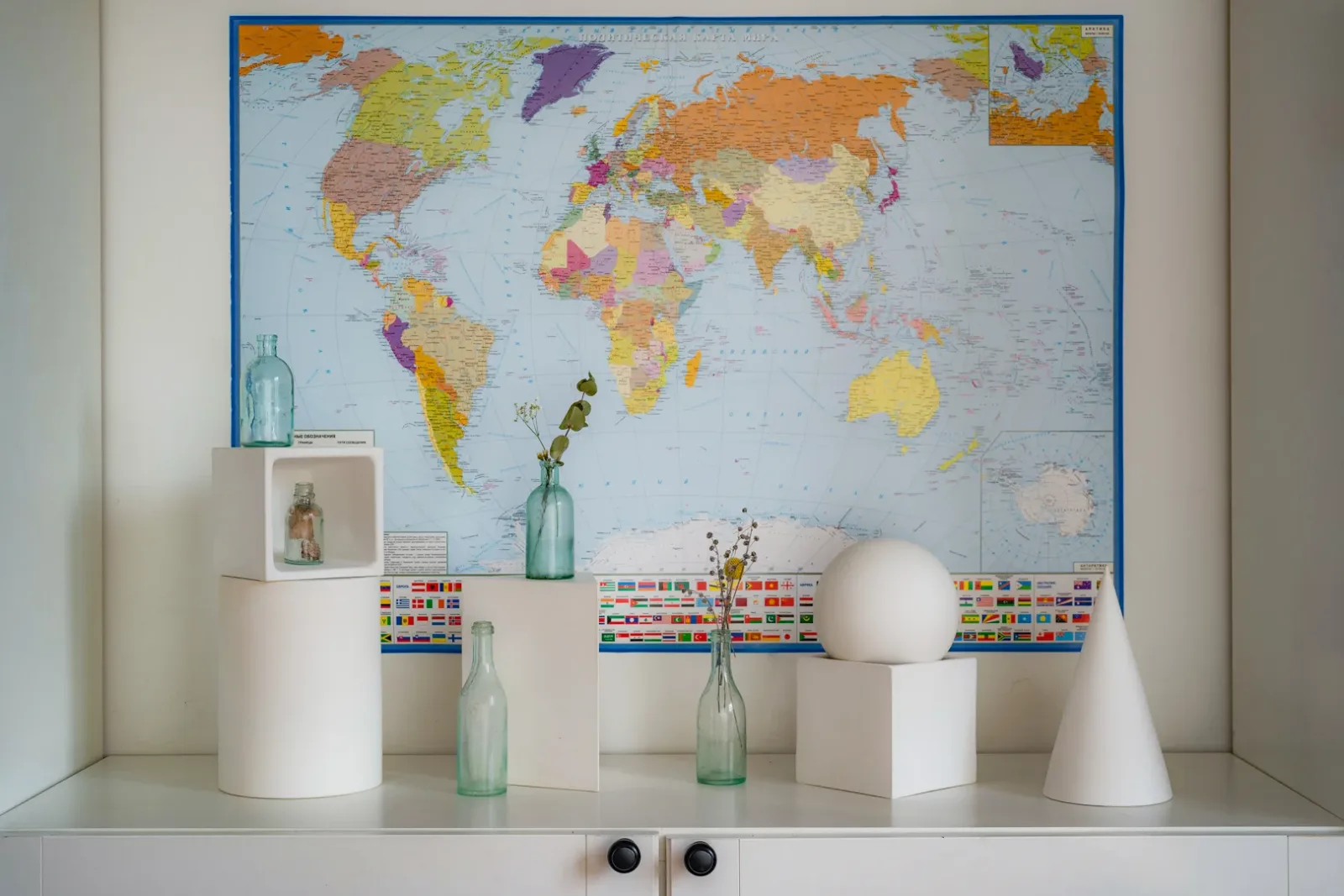 World Map on wall