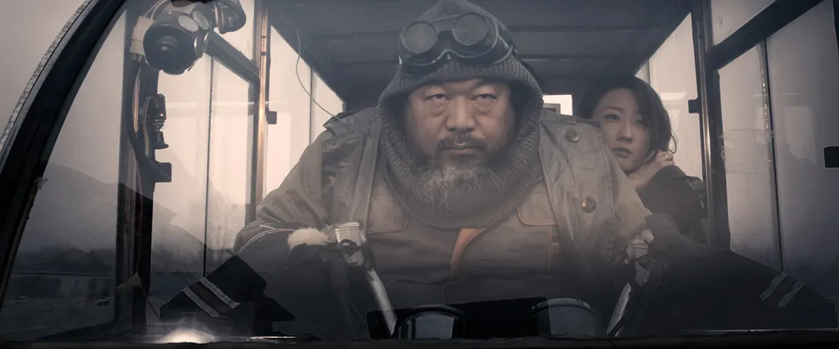 THE SAND STORM (沙尘暴)  Movie still, film by Jason Wishnow, staring Ai WeiWei