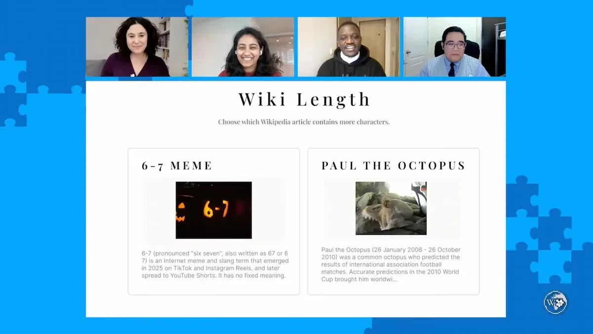 Wiki length game show